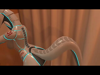 Beautiful people video: Sexual intercourse with a floccose android. Porn with a robot. VR porn game. Game: Fervency vr.